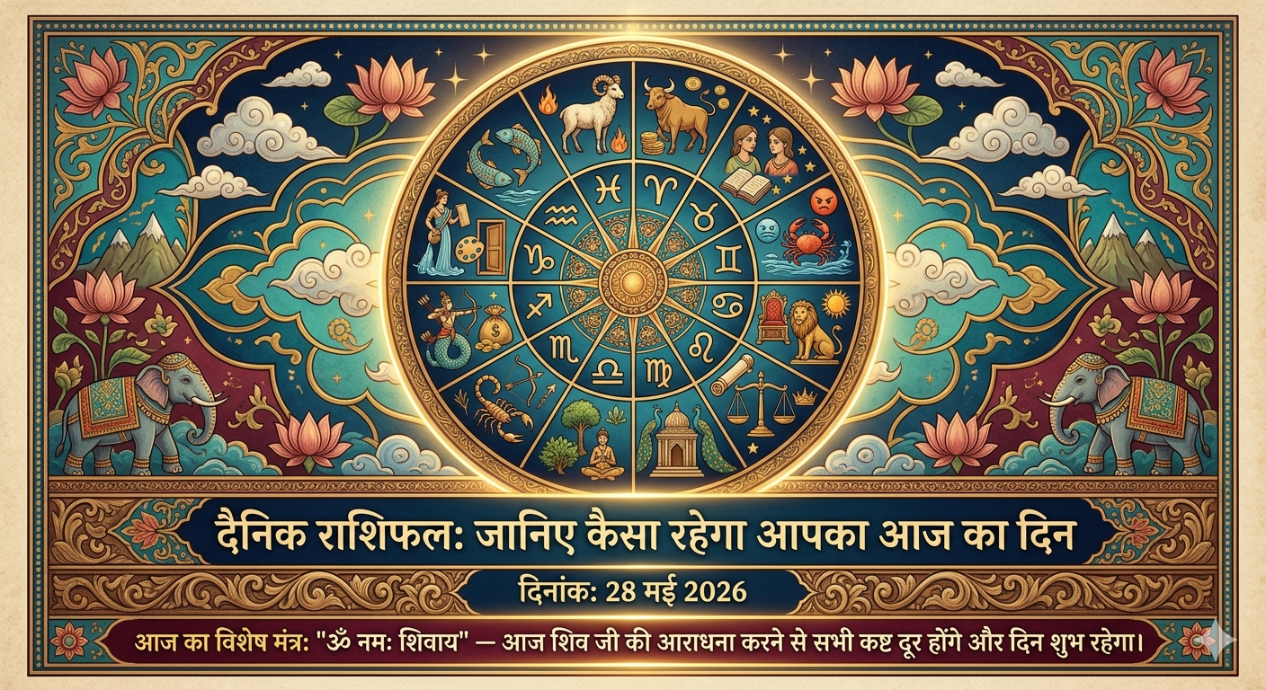 दैनिक राशिफल: जानिए कैसा रहेगा आपका आज का दिन दैनिक राशिफल: जानिए कैसा रहेगा आपका आज का दिन